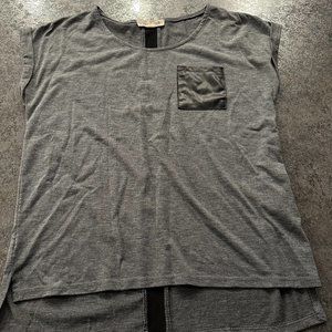 Olive & Oak T-shirt w/ Leather